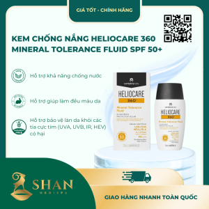 Kem chống nắng Heliocare 360 Mineral Tolerance Fluid SPF 50+