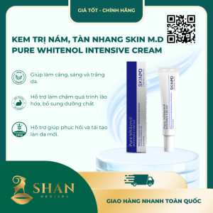 Kem trị nám, tàn nhang Skin M.D Pure Whitenol Intensive Cream