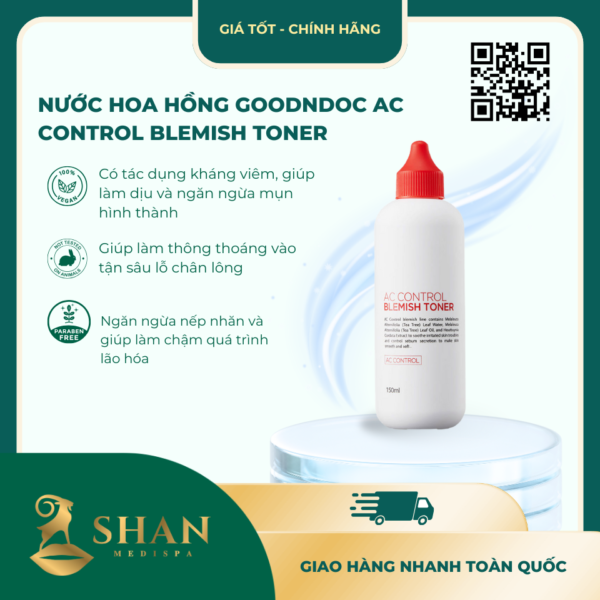Nuoc hoa hong GoodnDoc Ac Control Blemish Toner 150ml