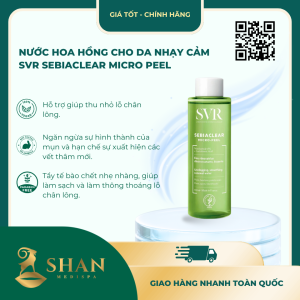 Nước hoa hồng cho da nhạy cảm SVR Sebiaclear Micro Peel