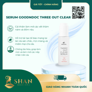 Serum Goodndoc Three Out Clear Serum 50ml Dưỡng Trắng Sáng Mờ Thâm