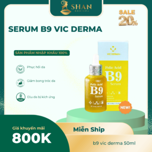 [Mẫu Mới] Serum B9 Vic Derma Folic Acid Phục Hồi Trẻ Hóa