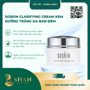 Soskin Clarifying Cream kem dưỡng trắng da ban đêm