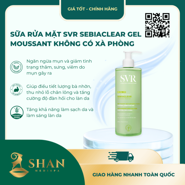 Sua rua mat SVR SEBIACLEAR Gel Moussant khong co xa phong