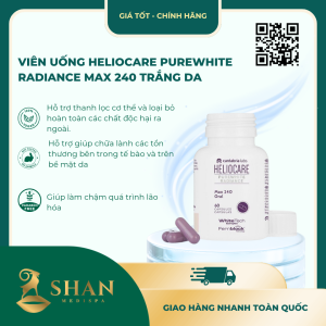 Viên Uống Heliocare Purewhite Radiance Max 240 Trắng Da