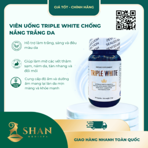 Viên Uống Triple White Chống Nắng Trắng Da Mẫu Mới