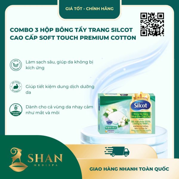 Combo 3 Hop Bong Tay Trang Silcot Cao Cap 66 Mieng 1