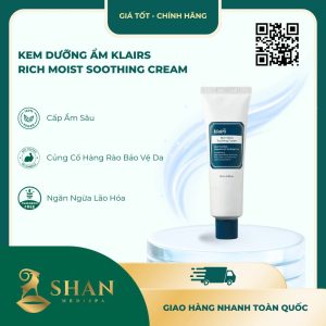 Kem Dưỡng Ẩm Klairs Rich Moist Soothing Cream - Mẫu Mới