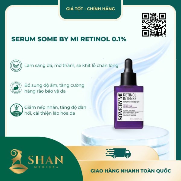 Serum Some By Mi Retinol 0 1 Ngua Lao Hoa Cang Bong Da 30ml