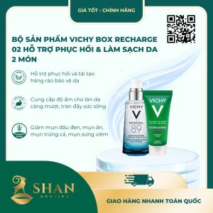 Bộ Sản Phẩm Vichy Box Recharge 02 Hỗ Trợ Phục Hồi & Làm Sạch Da 2 Món - Mẫu Mới
