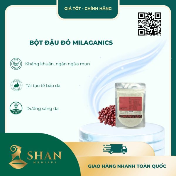 Bot Dau Do Milaganics Ngua Mun Duong Sang Da 100g Hu 2