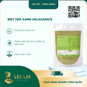 Bột Trà Xanh Milaganics - Mẫu Mới