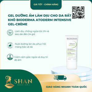 Gel Dưỡng Ẩm Làm Dịu Cho Da Rất Khô Bioderma Atoderm Intensive gel-crème [Mẫu Mới]