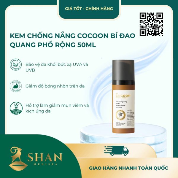 Kem Chong Nang Cocoon Bi Dao Quang Pho Rong 50ml