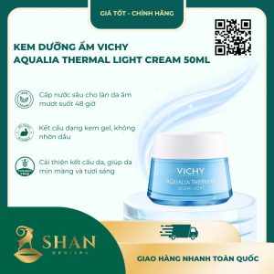 Kem Dưỡng Ẩm Vichy Aqualia Thermal Light Cream 50ml - Mẫu Mới