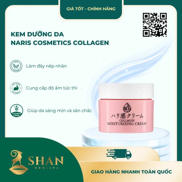 Kem Duong Naris Cosmetics Collagen Ngua Lao Hoa Da 48g