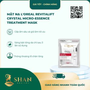 Mặt Nạ L'Oreal Revitalift Crystal Micro-Essence Treatment Mask [Mẫu Mới]