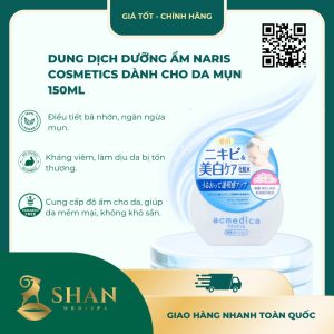 Dung Dịch Dưỡng Ẩm Naris Cosmetics Dành Cho Da Mụn 150ml [Mẫu Mới]