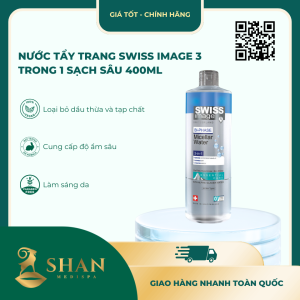 Nước Tẩy Trang Swiss Image 3 Trong 1 Sạch Sâu 400ml - Mẫu Mới