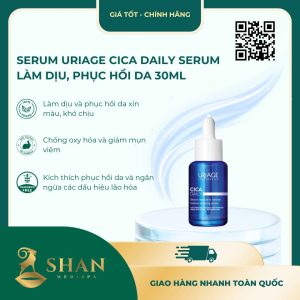Serum Uriage Cica Daily Serum Làm Dịu, Phục Hồi Da Tổn Thương Hằng Ngày 30ml - Mẫu Mới