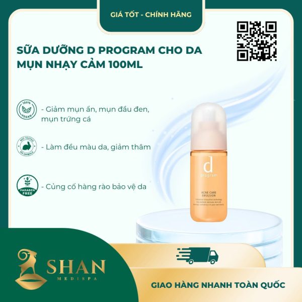 Sua Duong d program Danh Cho Da Mun 100ml 2