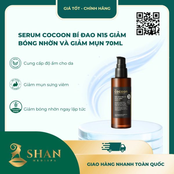 Tinh Chat Cocoon Bi Dao N15 Giam Bong Nhon Va Giam Mun 70ml 1