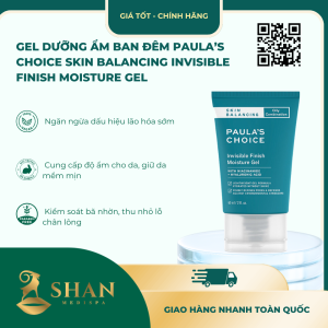 Gel Dưỡng Ẩm Ban Đêm Paula’s Choice Skin Balancing Invisible Finish Moisture Gel - Mẫu Mới
