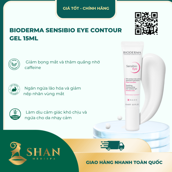 Gel Duong Mat Bioderma Giup Lam Diu Va Cap Am Cho Da 15ml