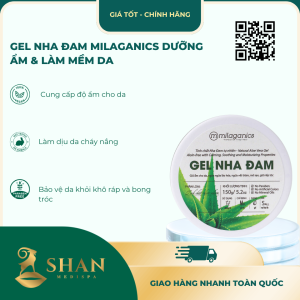 Gel Nha Đam Milaganics Dưỡng Ẩm & Làm Mềm Da - Mẫu Mới