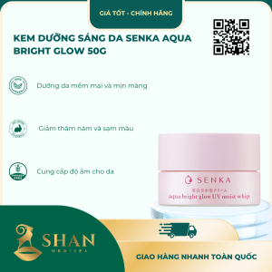 Kem Dưỡng Sáng Da Senka Aqua Bright Glow 50g - Mẫu Mới