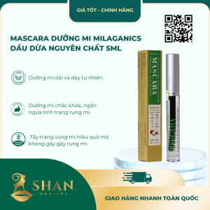 Mascara Dưỡng Mi Milaganics Dầu Dừa Nguyên Chất 5ml - Mẫu Mới