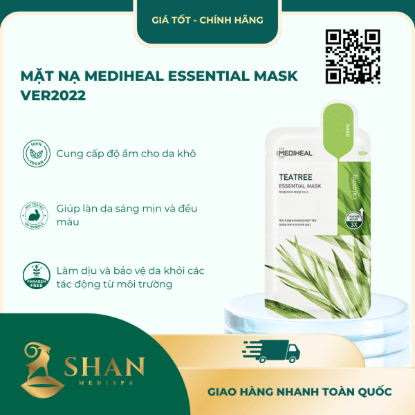 Mat Na Mediheal Tinh Chat Tra Xanh Lam Diu Da Giam Mun 25ml
