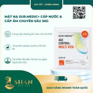 Mặt Nạ Sur.Medic+ Cấp Nước & Cấp Ẩm Chuyên Sâu 30g - Mẫu Mới