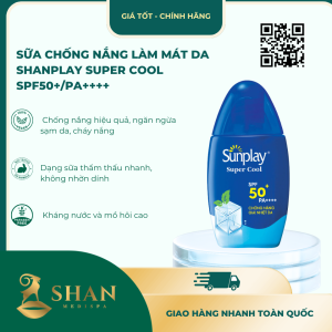 Sữa Chống Nắng Làm Mát Da Shanplay Super Cool SPF50+/PA++++ - Mẫu Mới