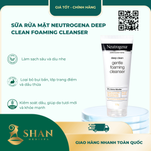 Sữa Rửa Mặt Neutrogena Deep Clean Foaming Cleanser - Mẫu Mới