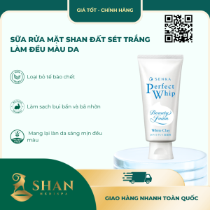 Sữa Rửa Mặt Shan Đất Sét Trắng Làm Đều Màu Da - Mẫu Mới
