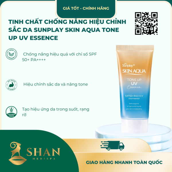 Tinh Chat Chong Nang Sunplay Hieu Chinh Sac Da 50g Cam