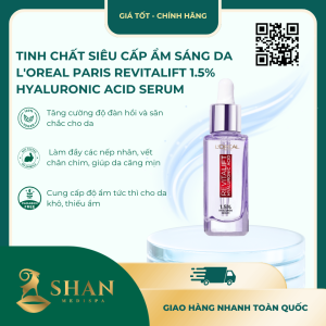 Tinh Chất Siêu Cấp Ẩm Sáng Da L'Oreal Paris Revitalift 1.5% Hyaluronic Acid Serum 30ml - Mẫu Mới