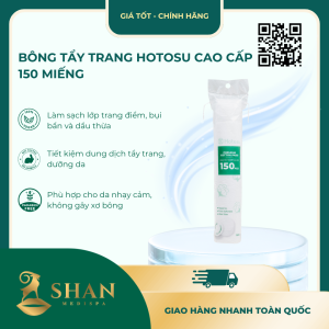 Bông Tẩy Trang Hotosu Cao Cấp 150 Miếng - Mẫu Mới