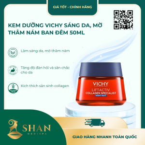 Kem Dưỡng Vichy Sáng Da, Mờ Thâm Nám Ban Đêm 50ml - Mẫu Mới