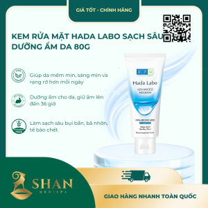 Kem Rửa Mặt Hada Labo Sạch Sâu Dưỡng Ẩm Da 80g - Mẫu Mới