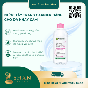 Nước Tẩy Trang Garnier Dành Cho Da Nhạy Cảm 400ml - Mẫu Mới