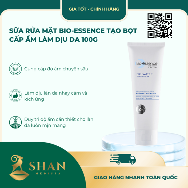 Sua Rua Mat Bio essence Tao Bot Cap Am Lam Diu Da 100g