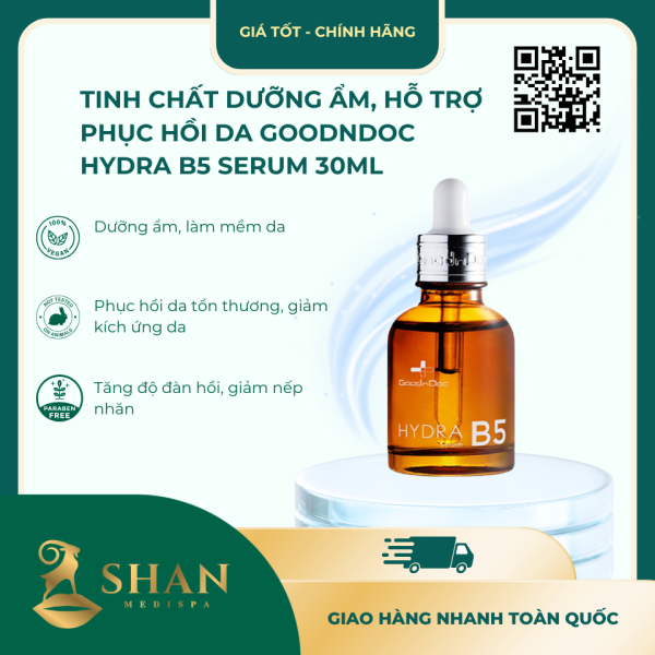 Tinh Chat Duong Am Ho Tro Phuc Hoi Da GoodnDoc Hydra B5 Serum 30ml