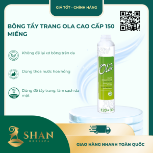 Bông Tẩy Trang Ola Cao Cấp 150 Miếng- [Mẫu Mới]