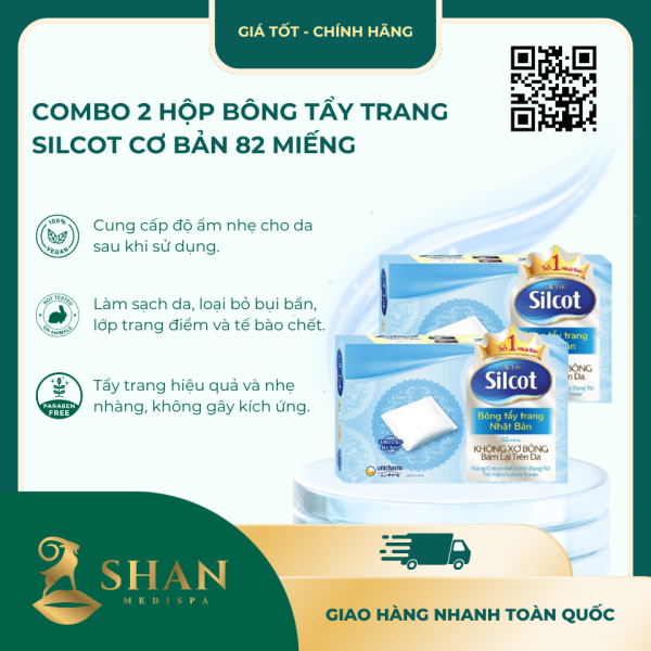 Combo 2 Hop Bong Tay Trang Silcot Co Ban 82 Mieng