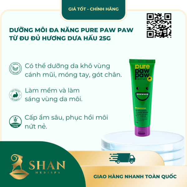 Duong Moi Da Nang Pure Paw Paw Tu Du Du Huong Dua Hau 25g – Mau Moi