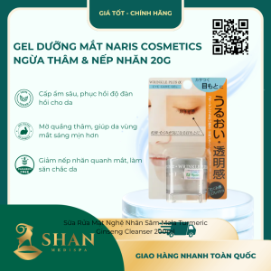 Gel Dưỡng Mắt Naris Cosmetics Ngừa Thâm & Nếp Nhăn 20g- [Mẫu Mới]
