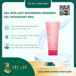 [Mini] Gel Rửa Mặt Bioderma Sensibio Gel Moussant 8ml – [Mẫu Mới]