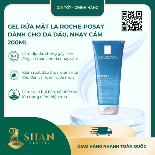 Gel Rua Mat La Roche Posay Danh Cho Da Dau Nhay Cam 200ml